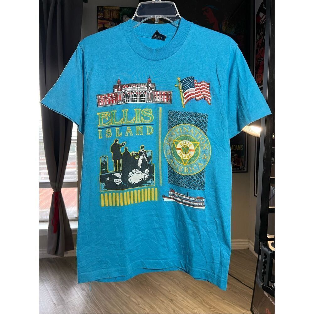 Vintage 90s Ellis Island Destination America Tee